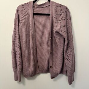 Women's Mauve Knit Sweater